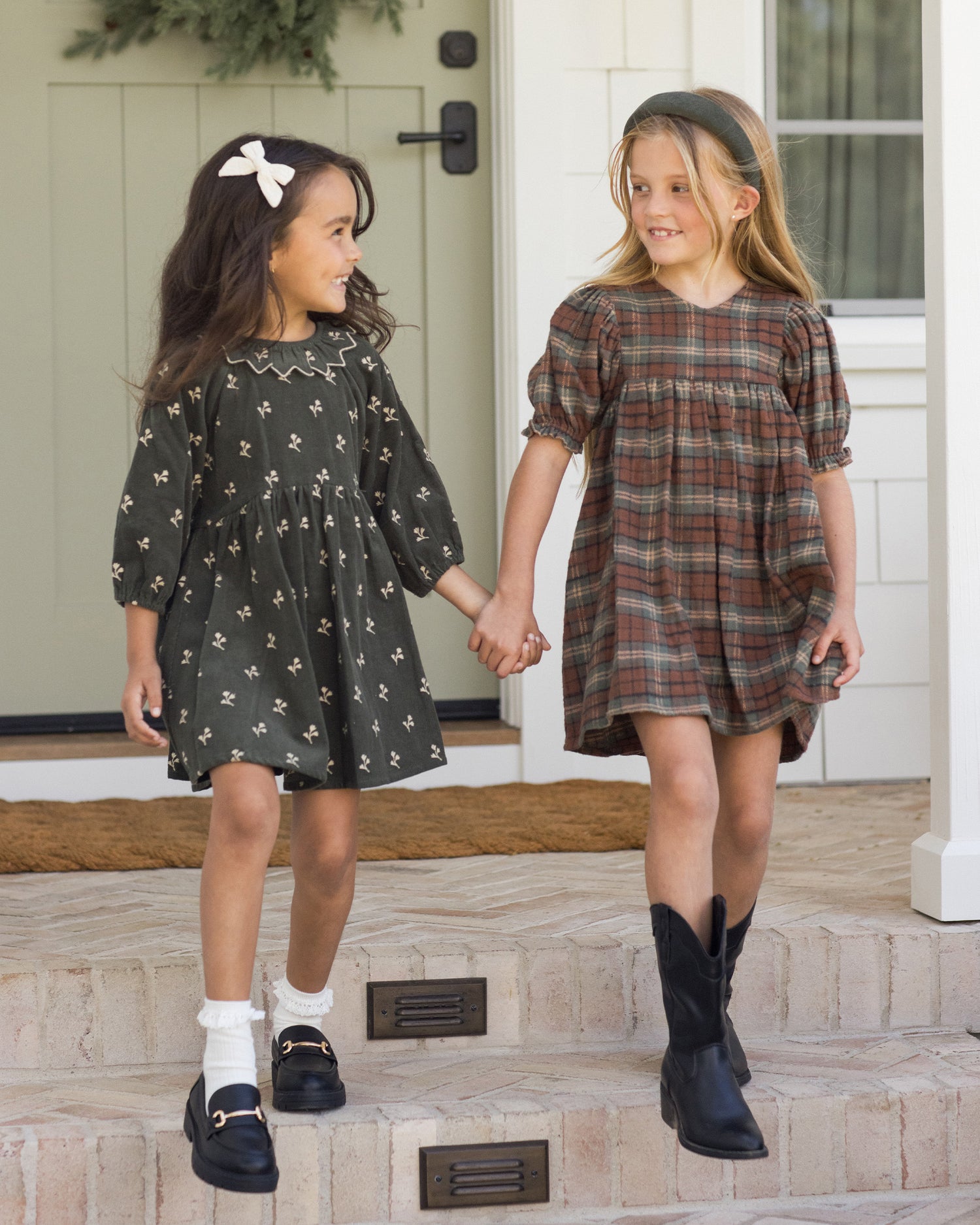 Rylee + Cru Jolene Dress - Holiday Plaid