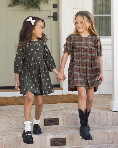 Rylee + Cru Jolene Dress - Holiday Plaid