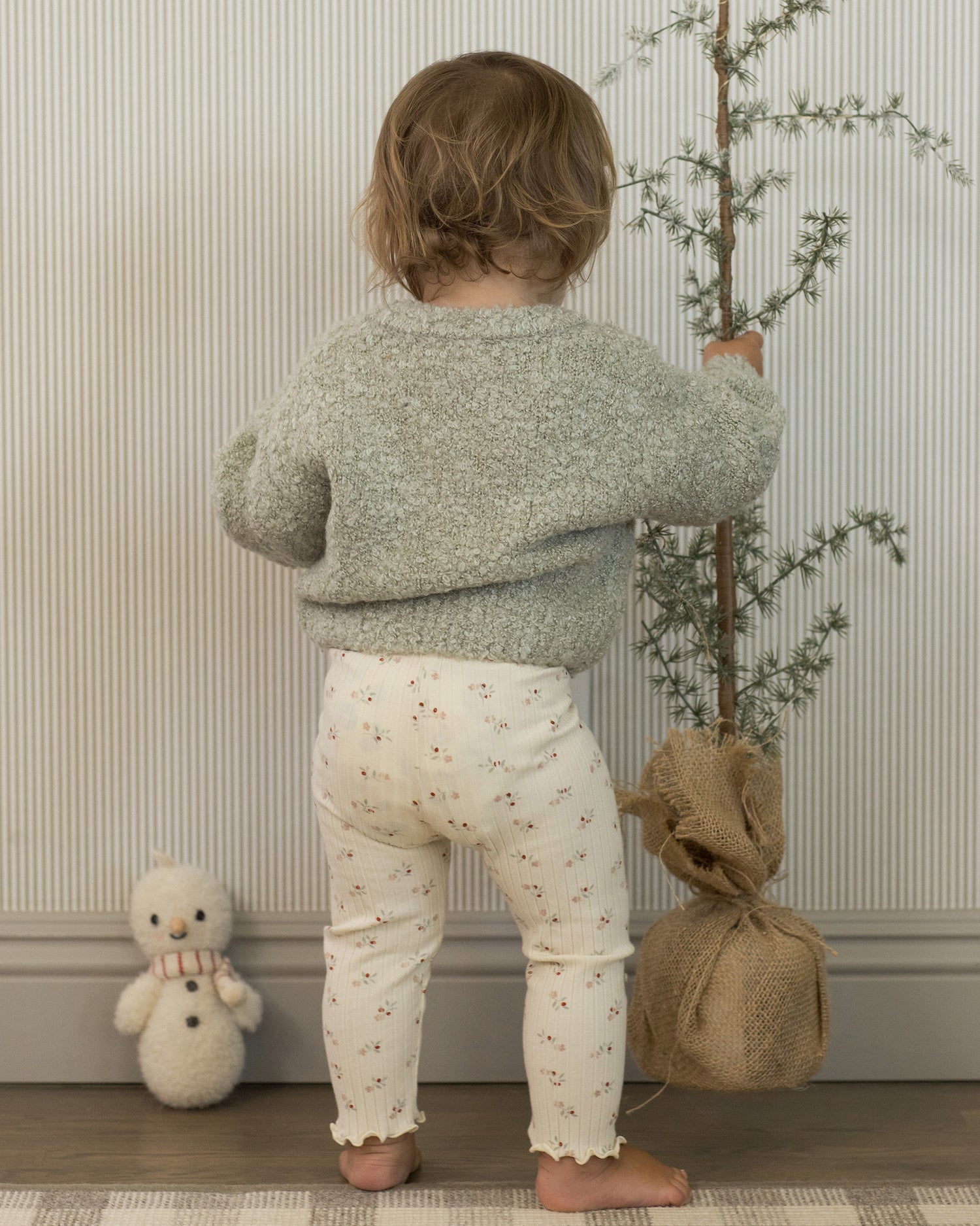 Rylee + Cru Legging - Natural Ditsy