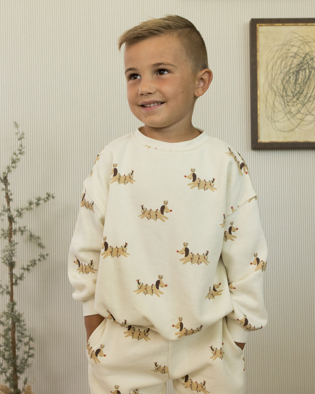 Rylee + Cru Jogger Sweatpant - Christmas Dogs