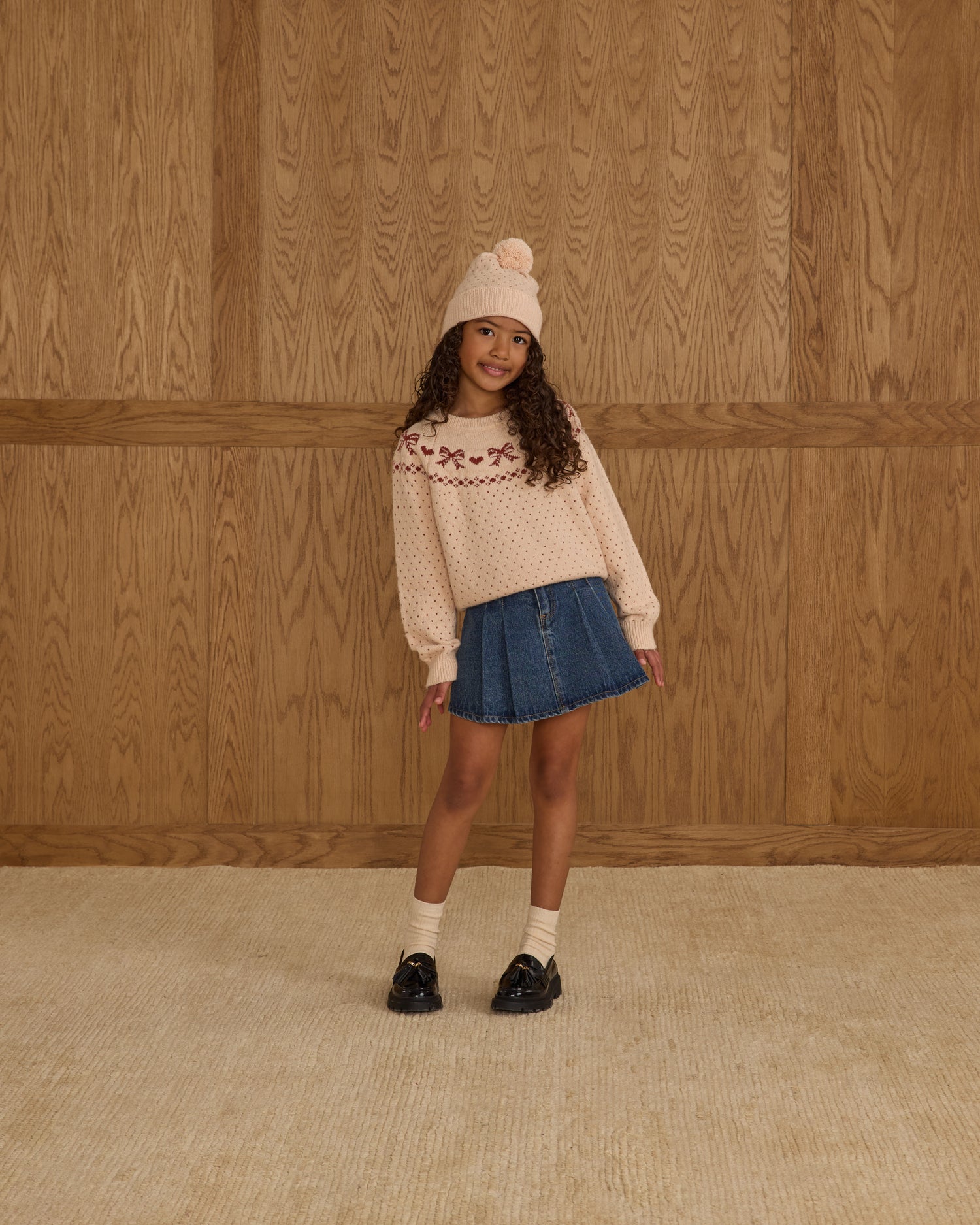 Rylee + Cru Fair Isle Sweater - Bows