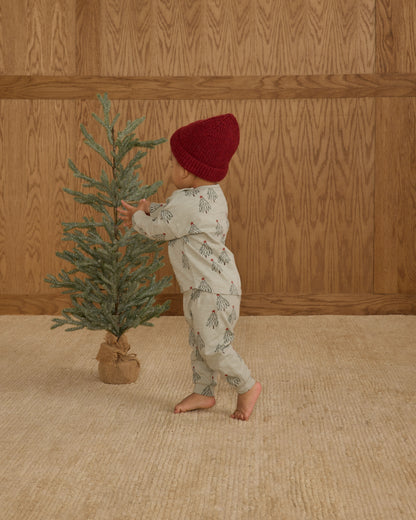 Rylee + Cru Long Sleeve Tee + Pant Set - Trees