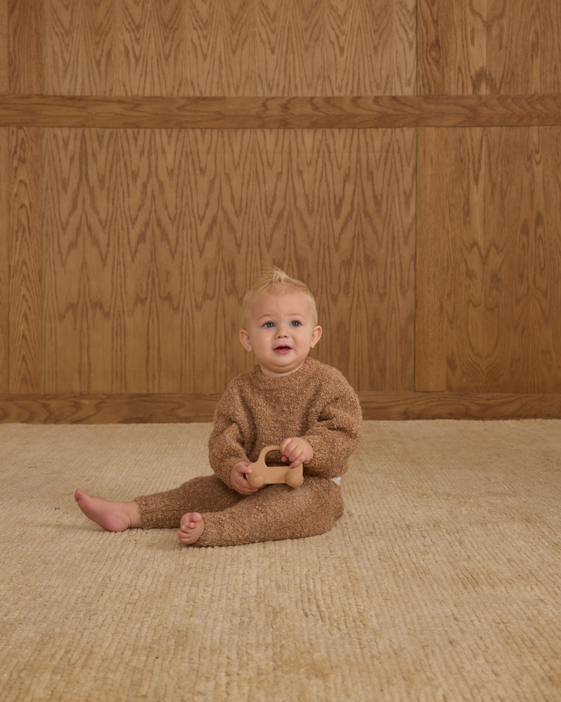 Rylee + Cru Knit Pant - Toffee Boucle
