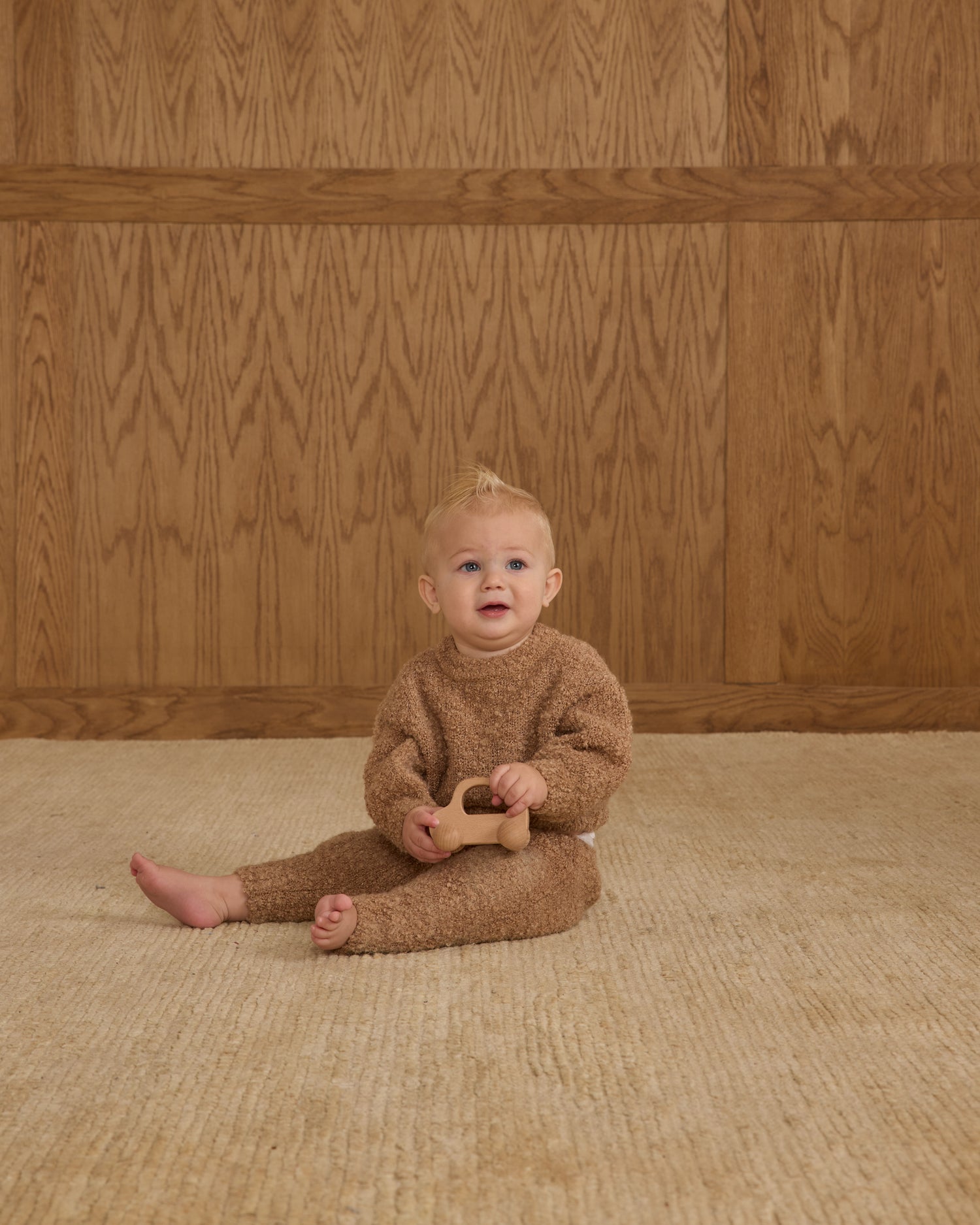 Rylee + Cru Knit Pant - Toffee Boucle