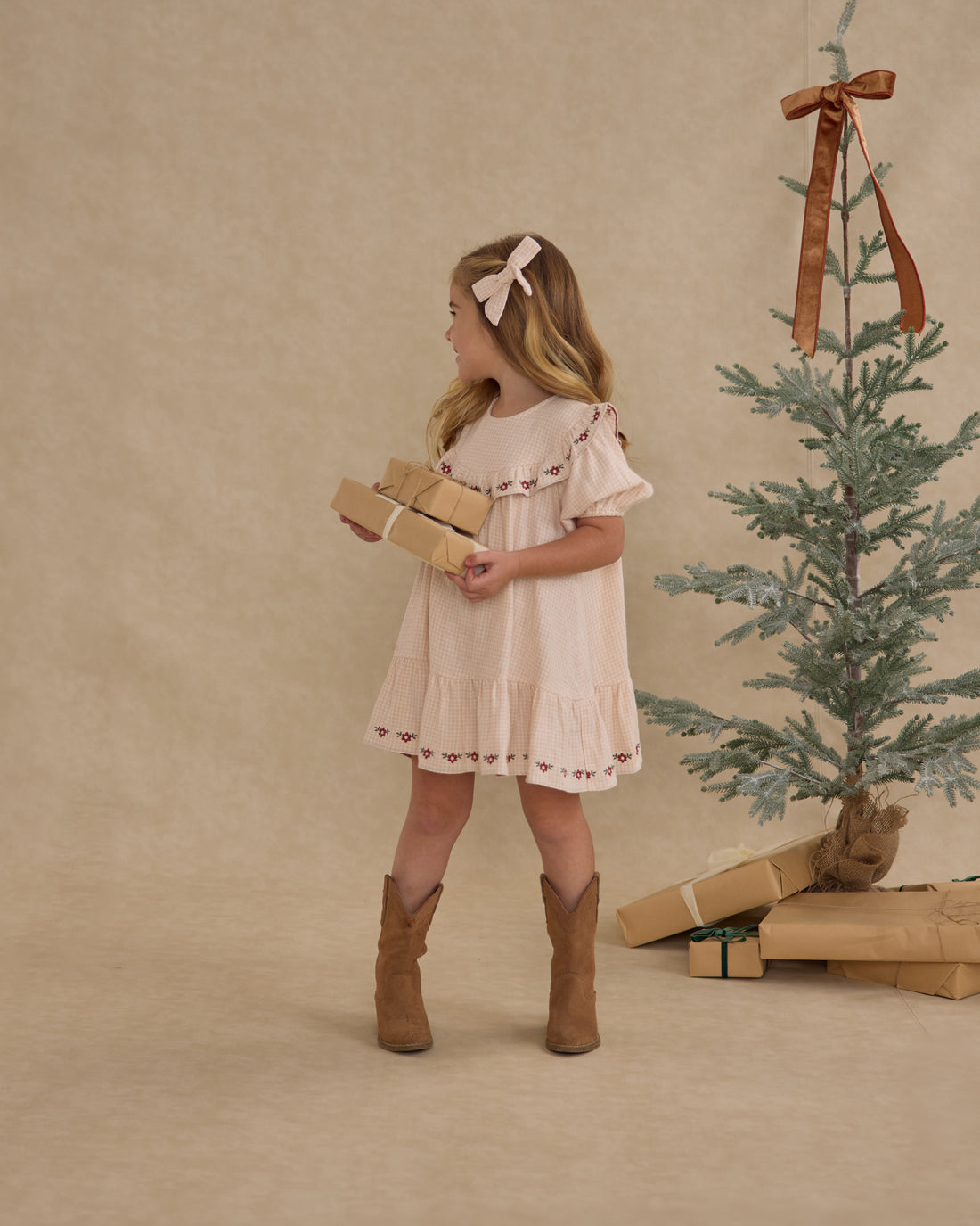 Rylee + Cru Bow - Petal Gingham