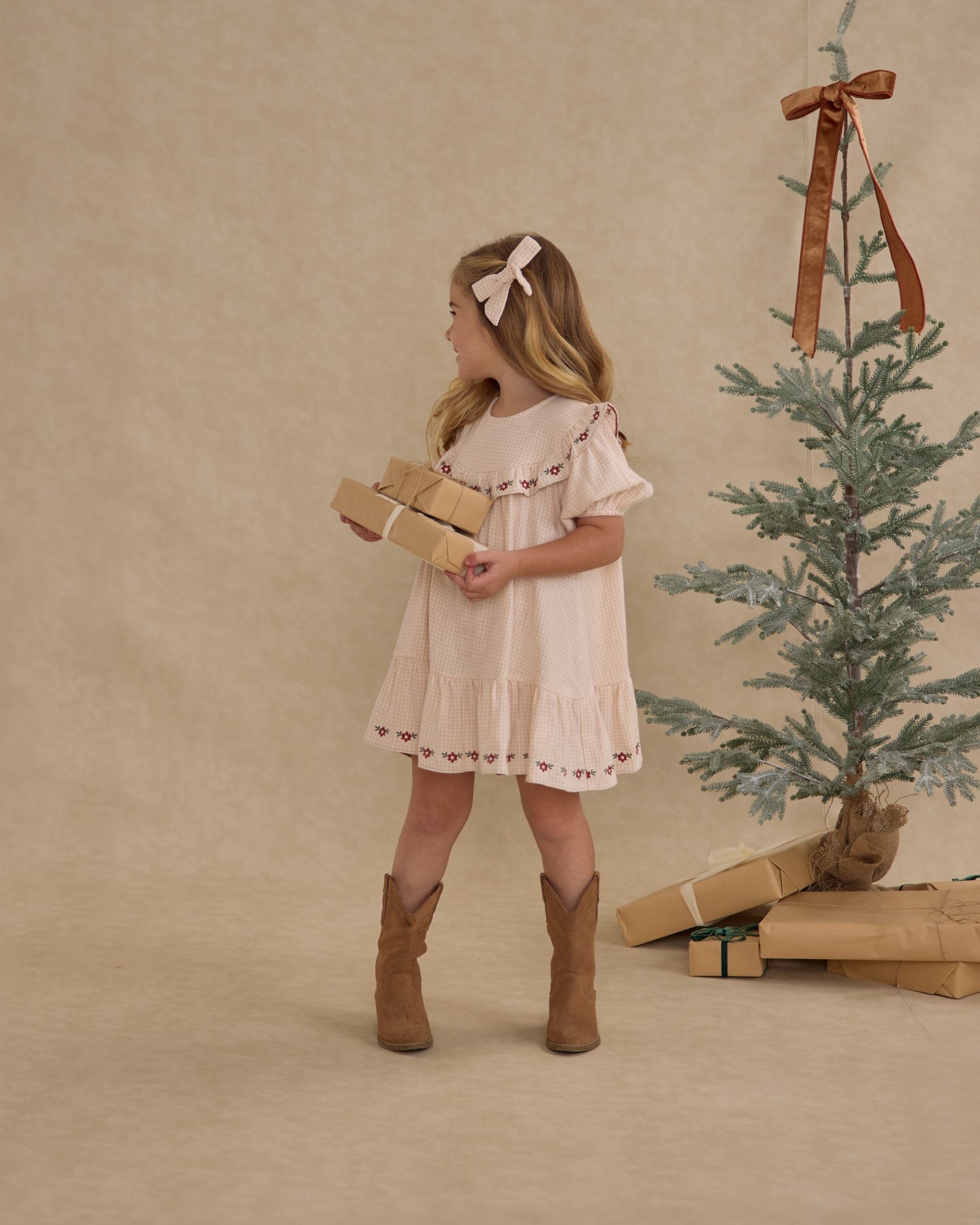 Rylee + Cru Bow - Petal Gingham