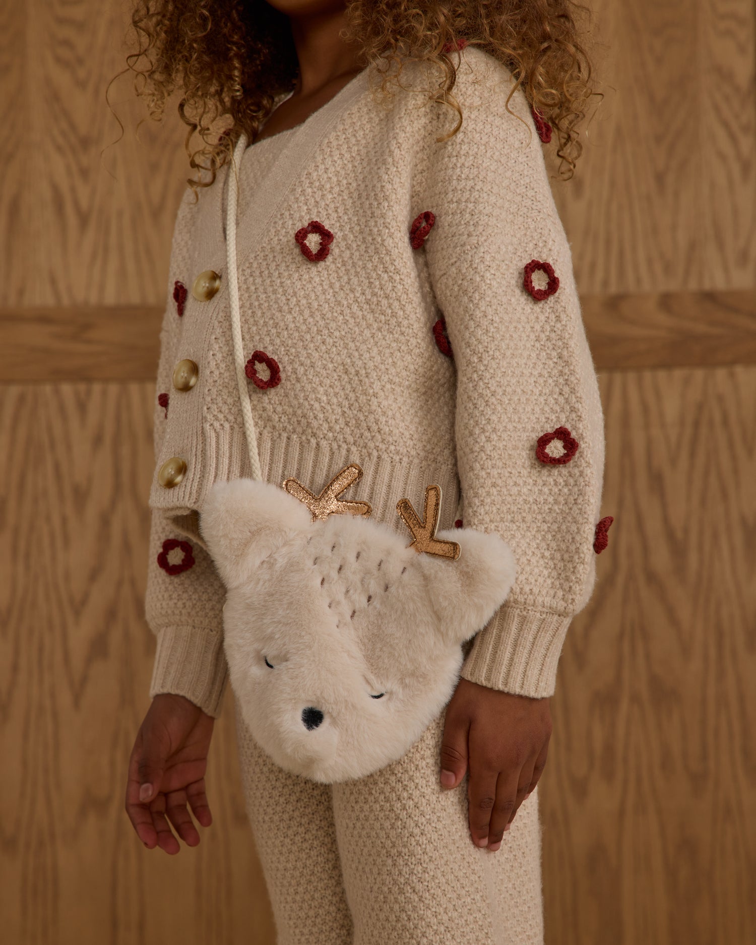 Rylee + Cru Deer Purse - Oat