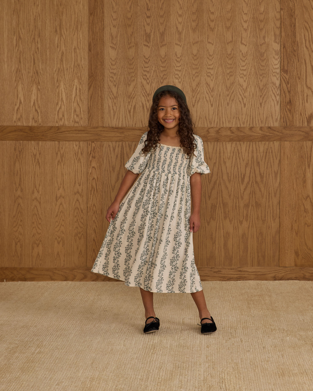 Rylee + Cru Della Dress - Green Vines
