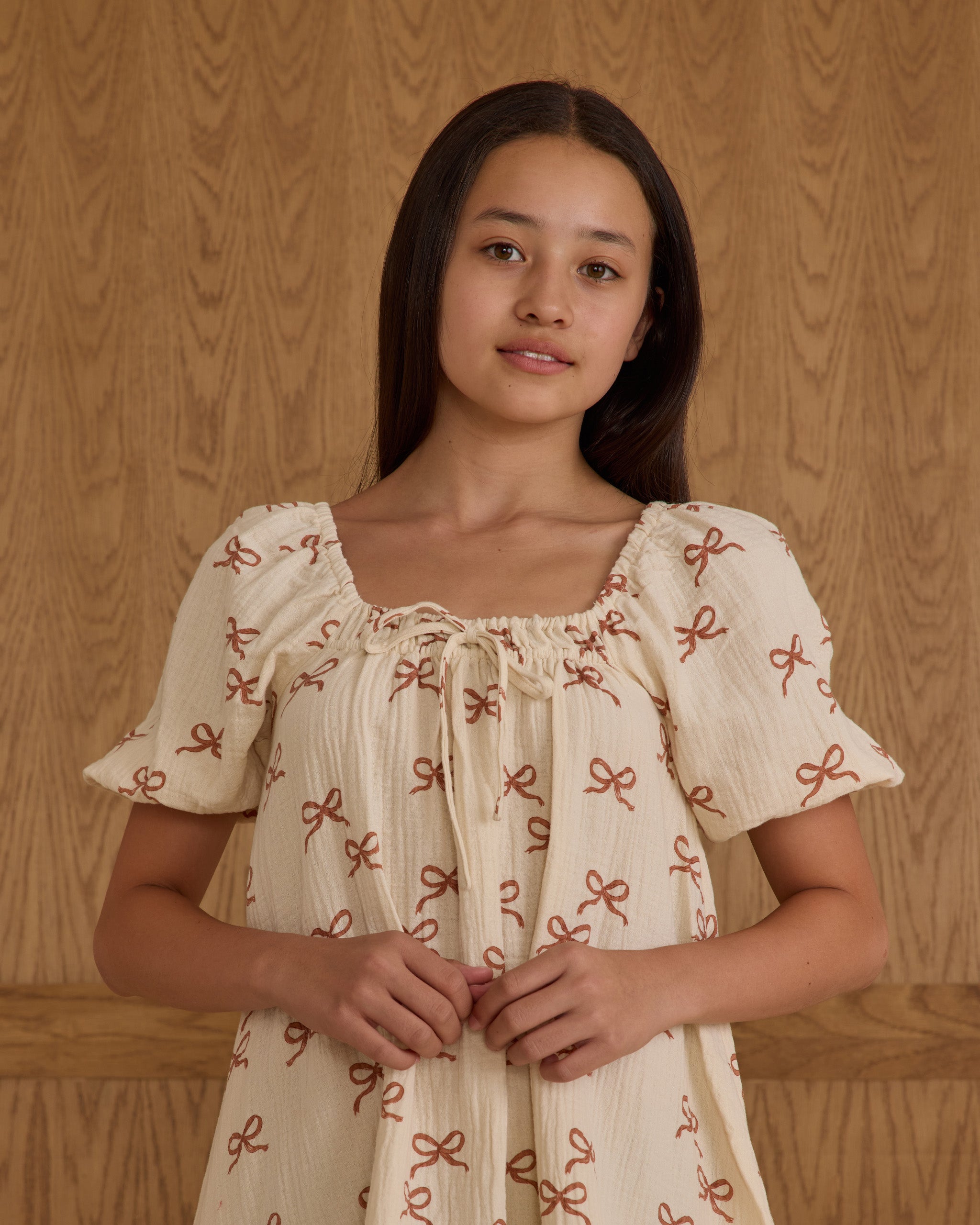 Rylee + Cru Teen Sabrina Mini Dress - Ruby Bows