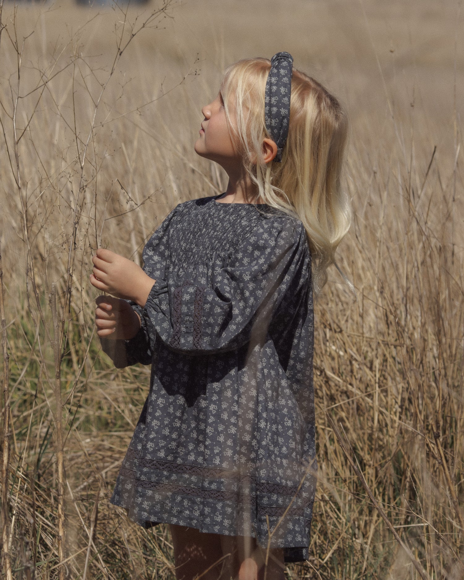 Rylee + Cru Knotted Headband - Heart Ditsy