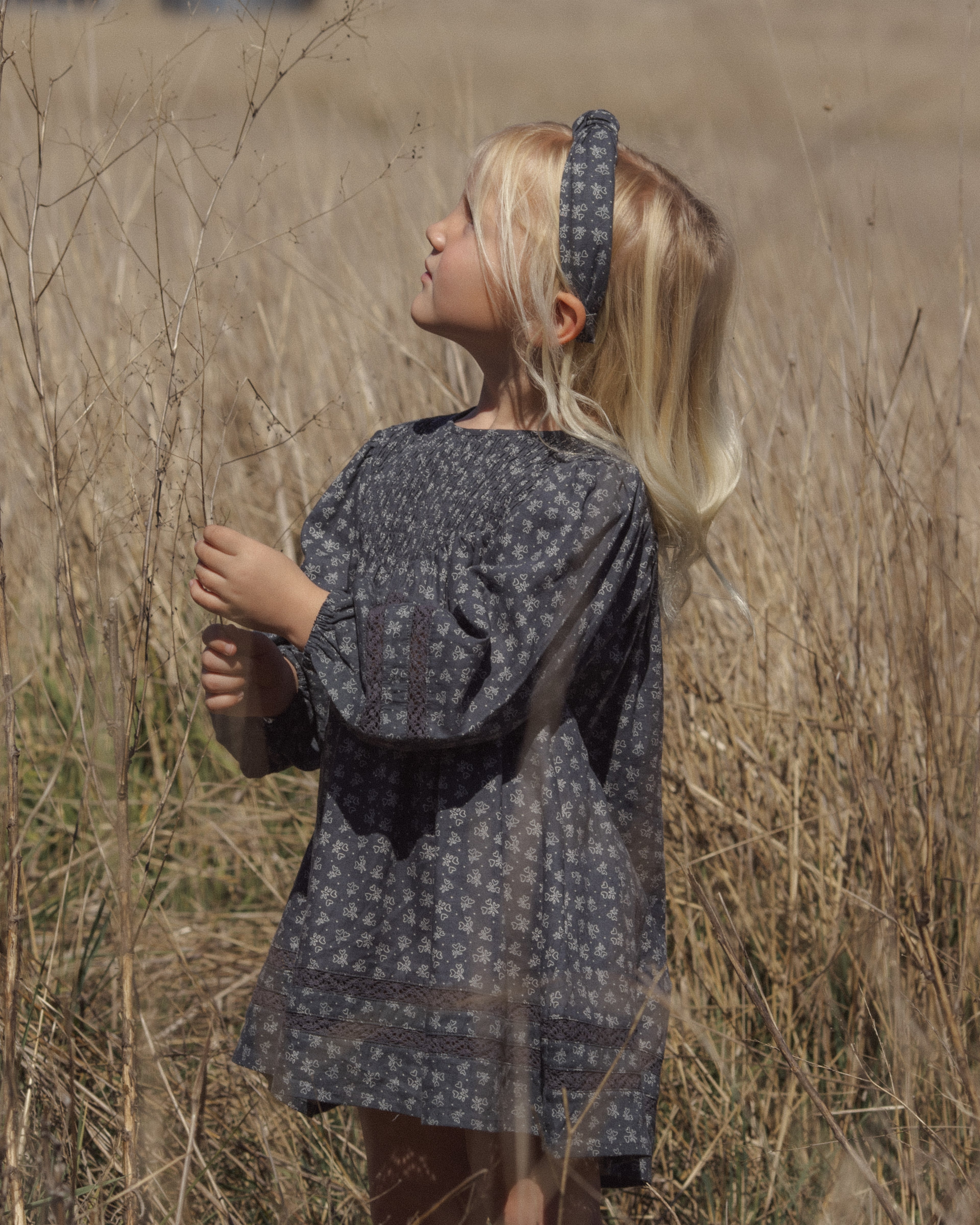 Rylee + Cru Knotted Headband - Heart Ditsy