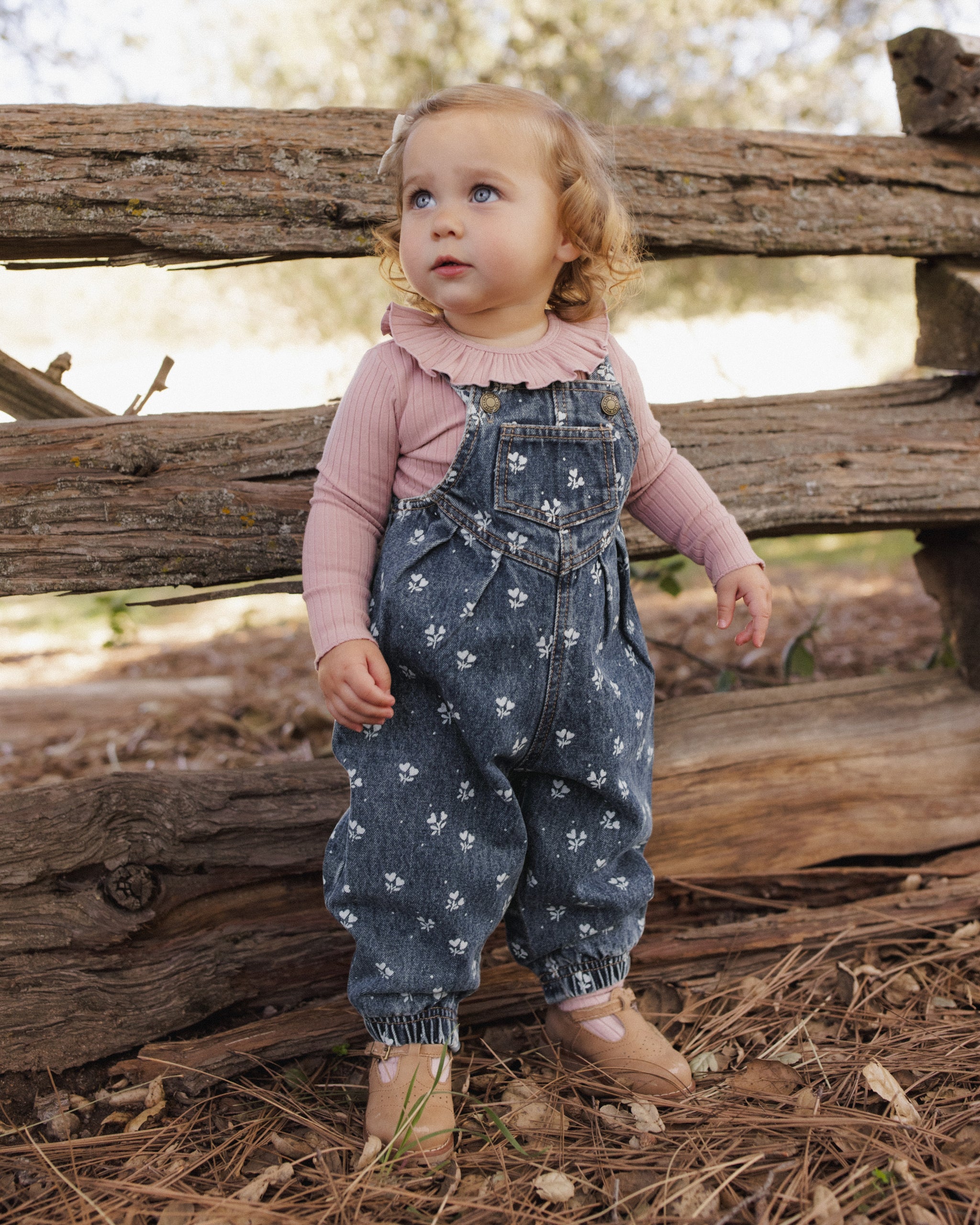 Rylee + Cru Vintage Overall - Heart Ditsy