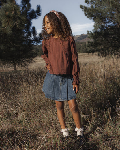 Rylee + Cru Cecile Blouse - Mulberry