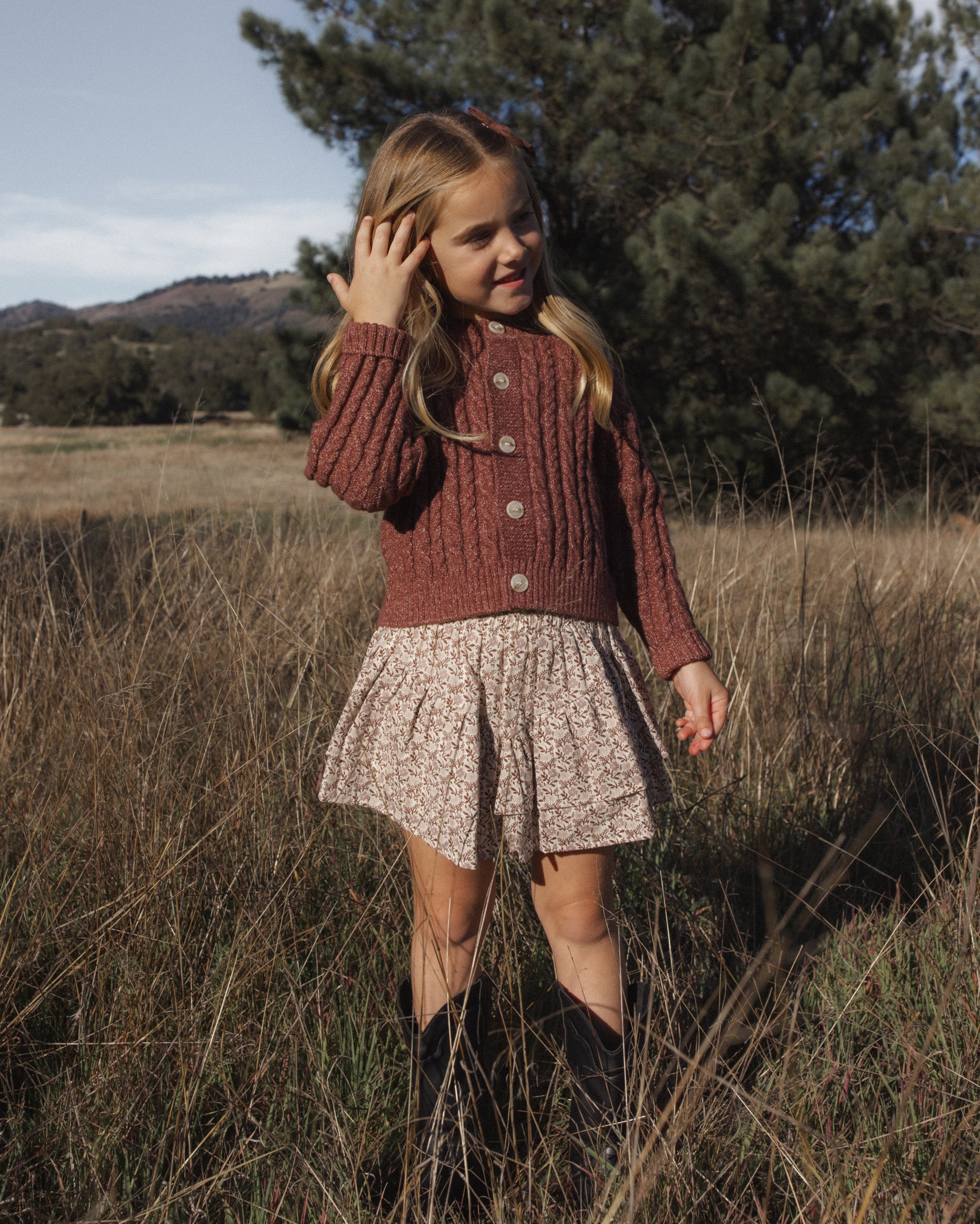 Rylee + Cru Cheyenne Cardigan - Mulberry
