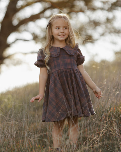 Rylee + Cru Camille Dress - Midnight Plaid