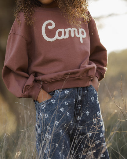 Rylee + Cru Barrel Pant - Heart Ditsy