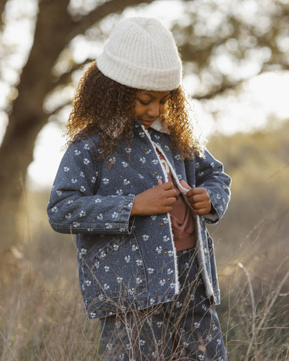 Rylee + Cru Long Chore Coat - Heart Ditsy