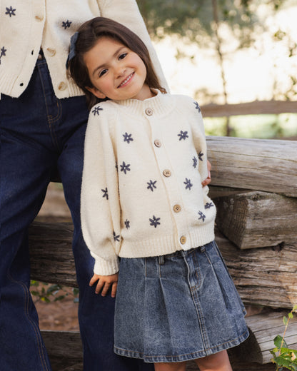 Rylee + Cru Tulip Cardigan - Midnight Daisy