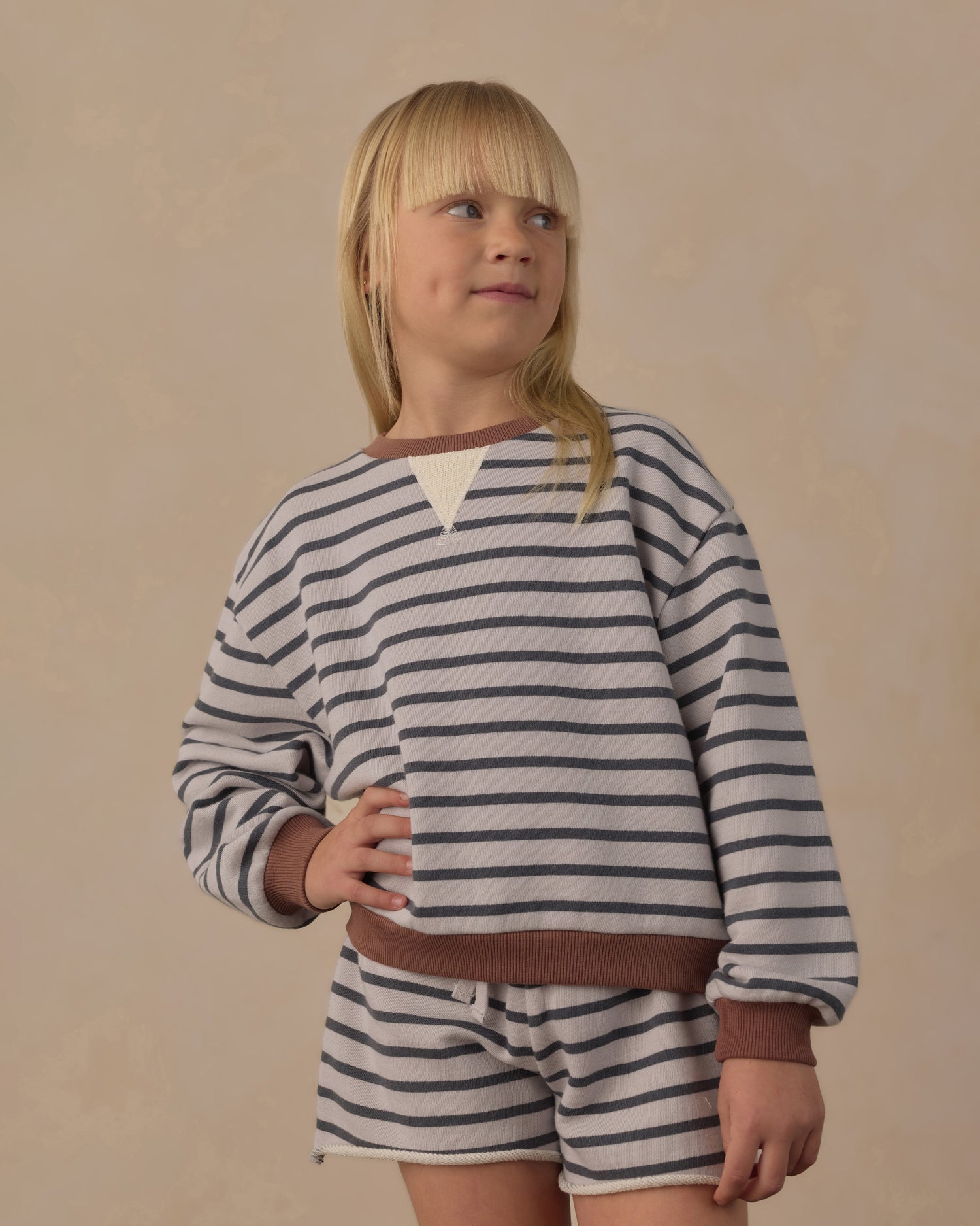 Rylee + Cru Play X Play Legend Sweatshirt- Midnight Stripe