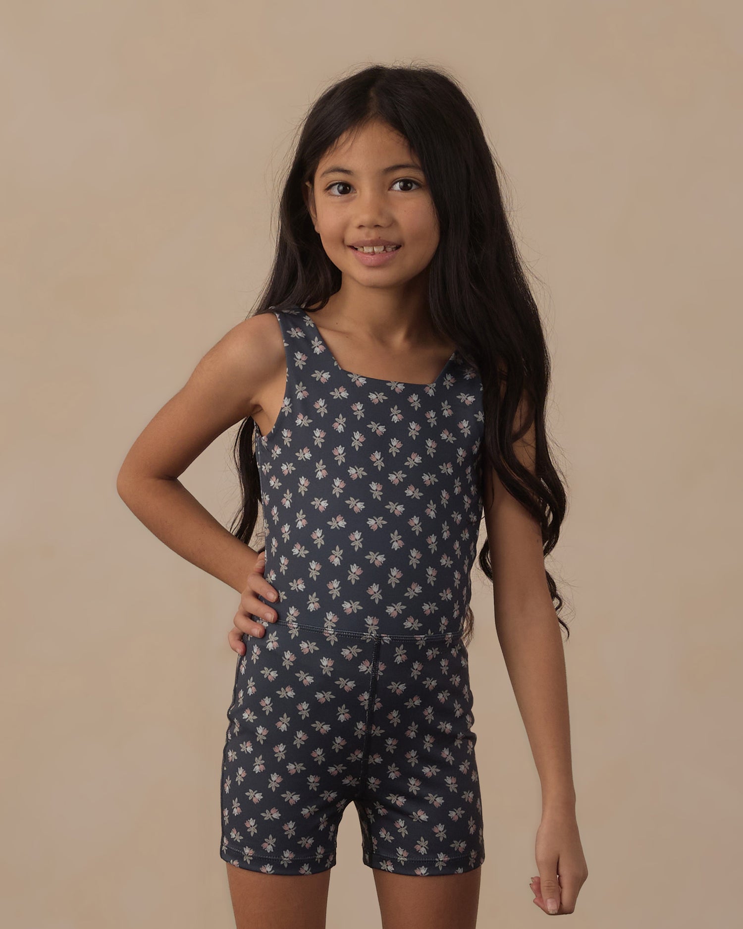Rylee + Cru Play X Play Malibu Bodysuit - Blue Blooms