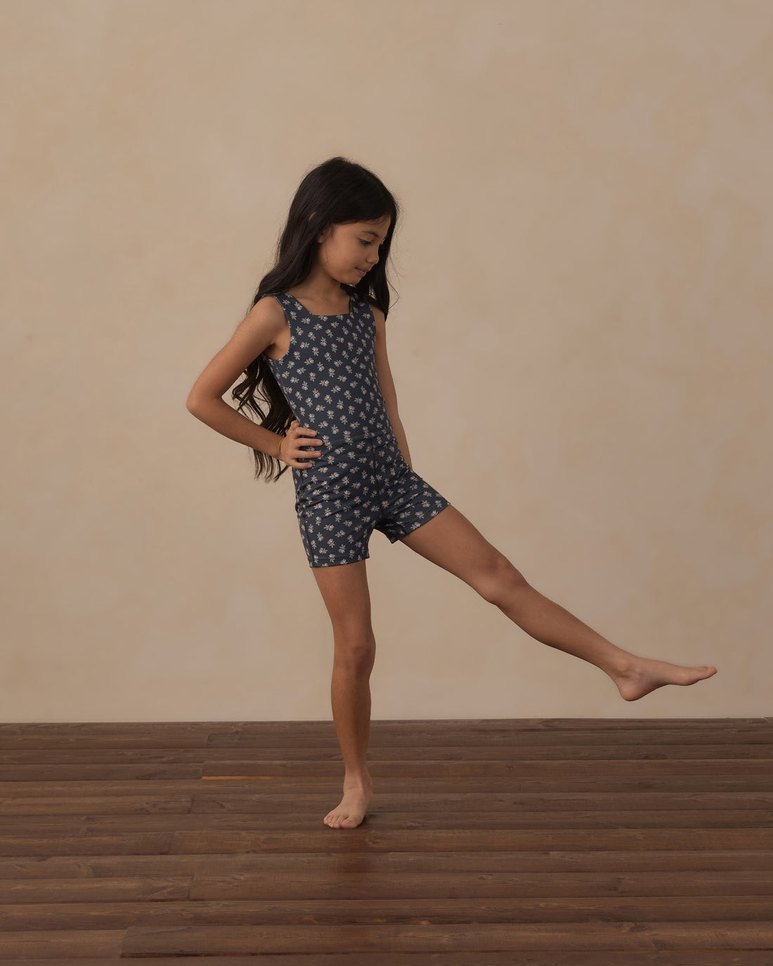Rylee + Cru Play X Play Malibu Bodysuit - Blue Blooms