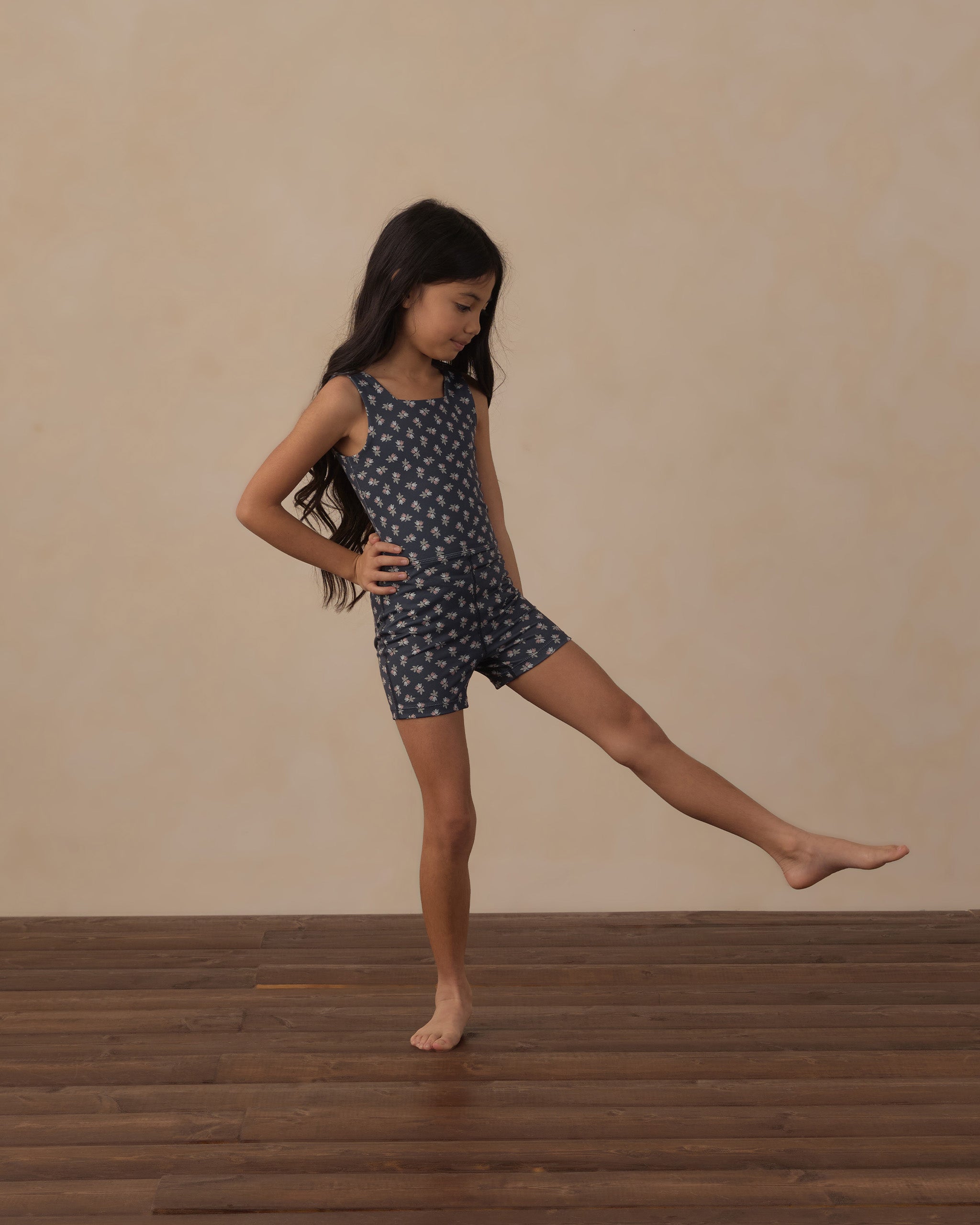 Rylee + Cru Play X Play Malibu Bodysuit - Blue Blooms