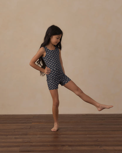 Rylee + Cru Play X Play Malibu Bodysuit - Blue Blooms