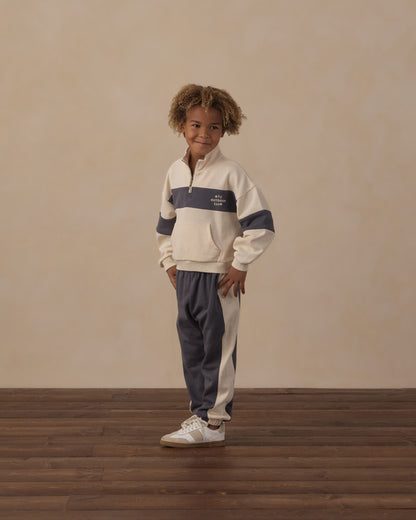 Rylee + Cru Play X Play Panel Stripe Half Zip - Outdoor Club