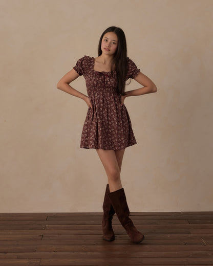 Rylee + Cru Teen Dillon Dress - Mulberry Iris