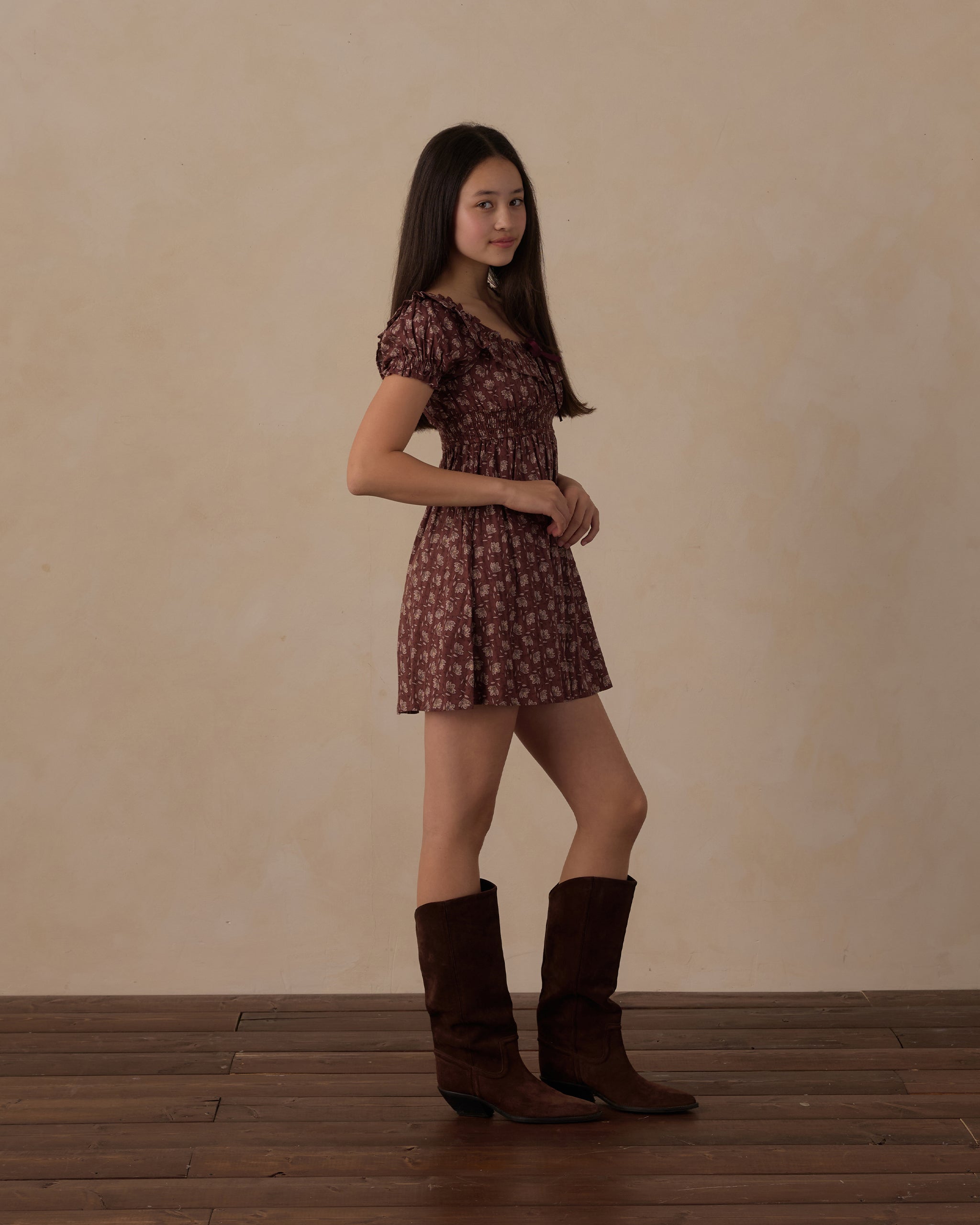 Rylee + Cru Teen Dillon Dress - Mulberry Iris