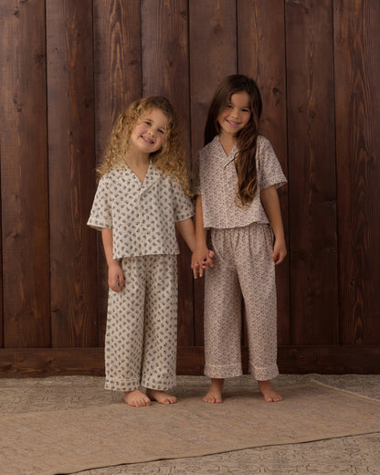 Rylee + Cru Woven Pajama Set - Vintage Fleur