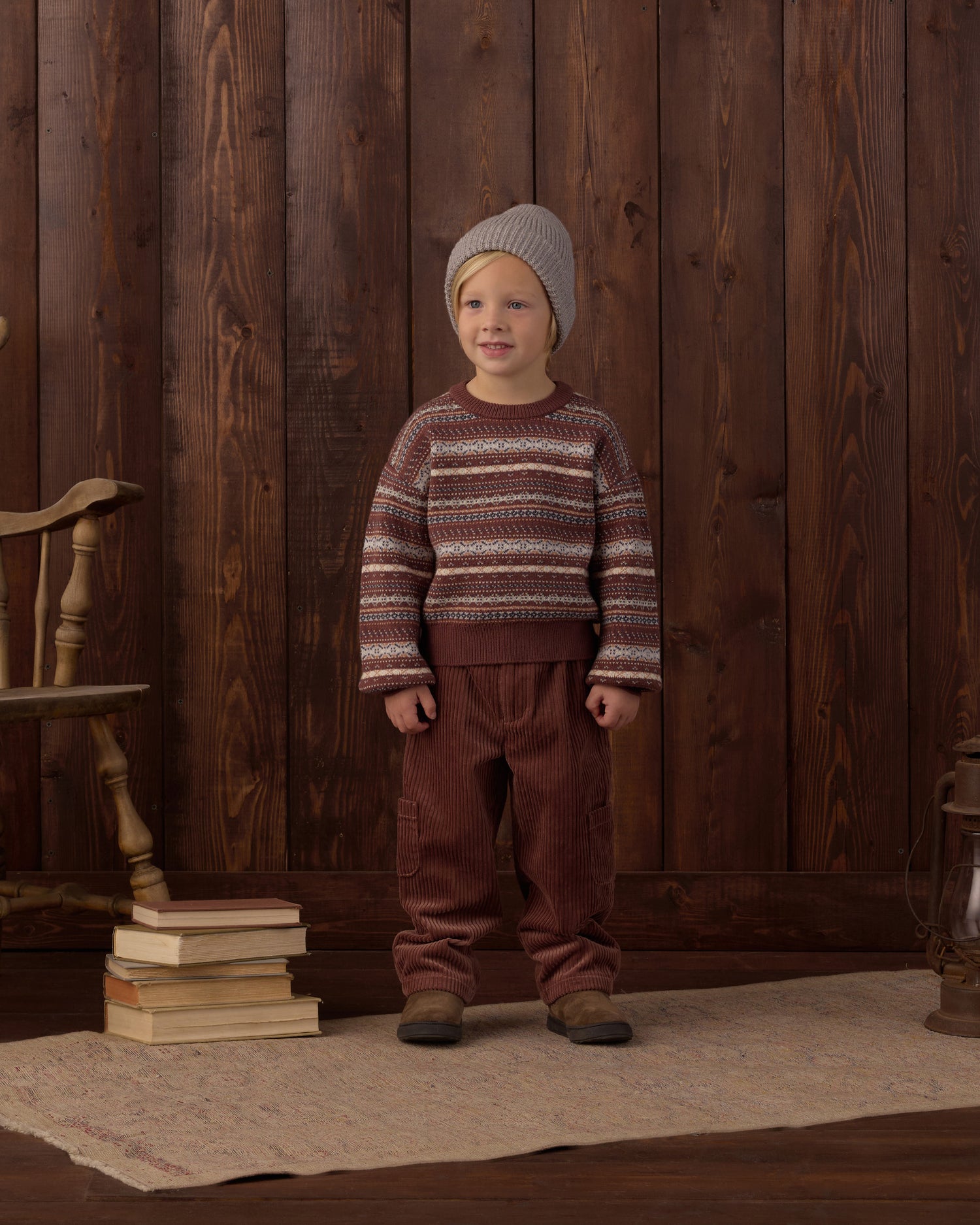 Rylee + Cru Aspen Sweater - Mulberry Multi Stripe