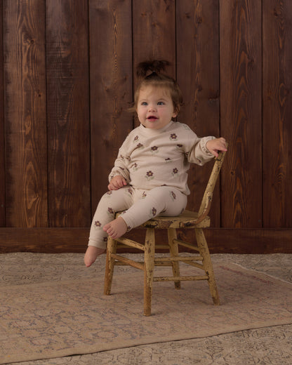 Rylee + Cru Spongey Knit Set - Petal Daisy