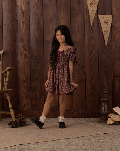 Rylee + Cru Dillon Dress - Iris Mulberry
