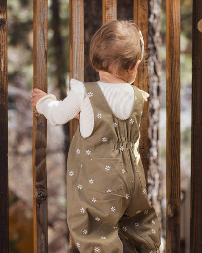 Rylee + Cru Vintage Overall - Embroidered Daisies