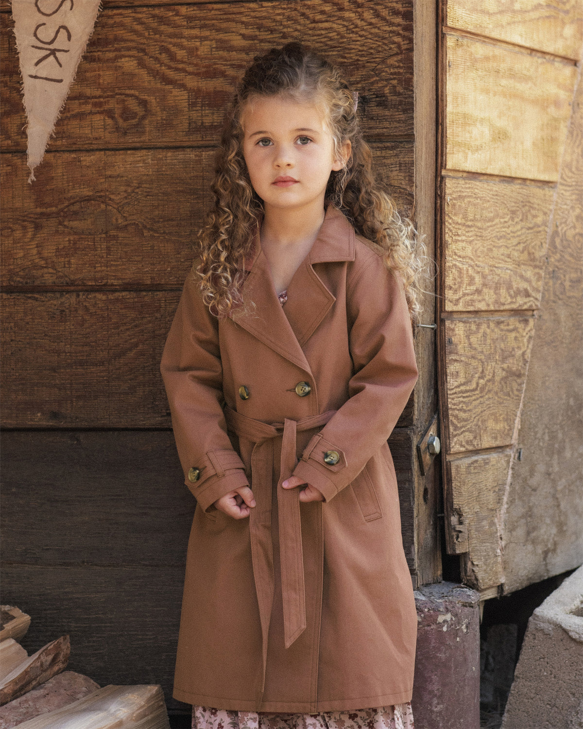 Rylee + Cru Trench Coat - Clay