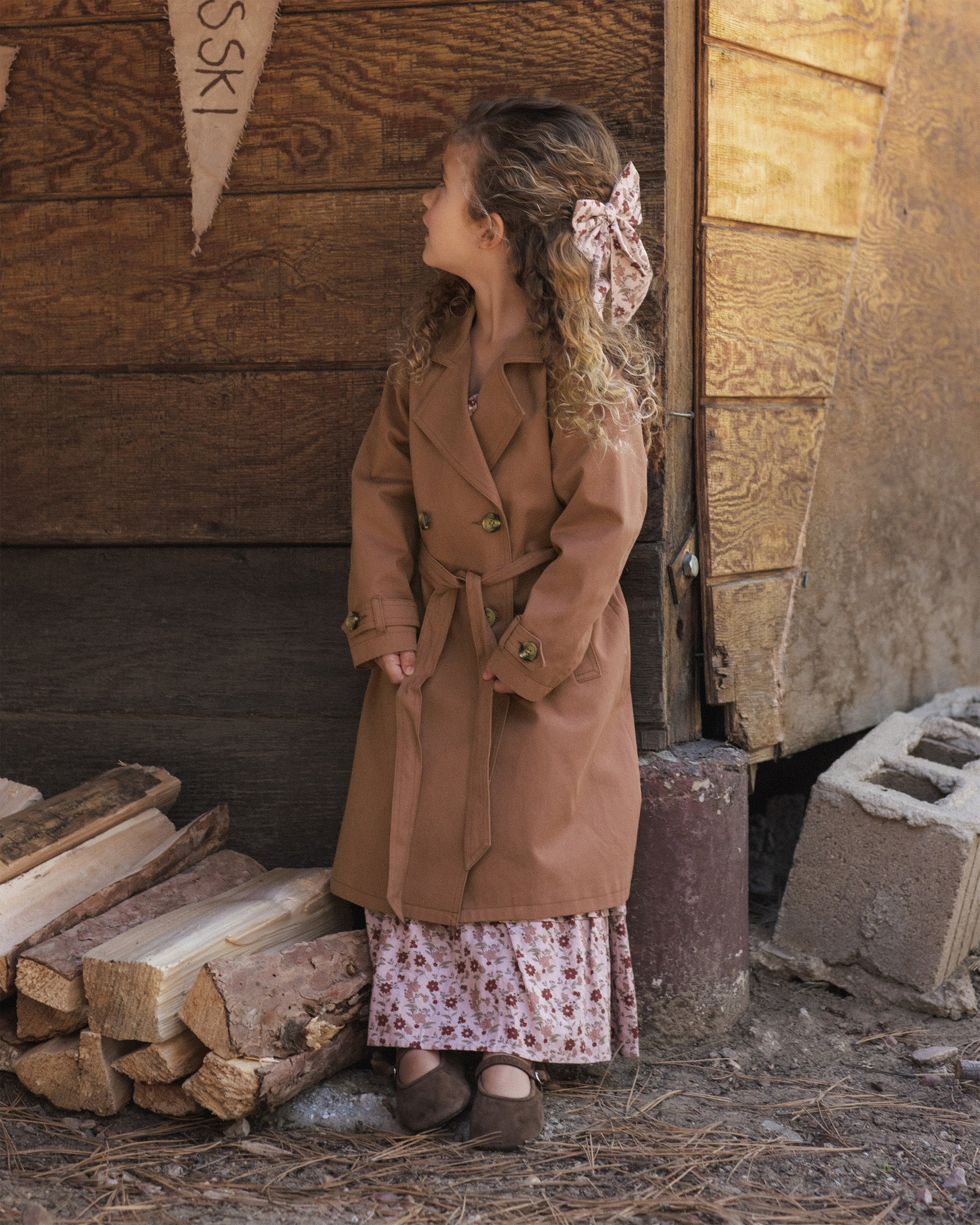 Rylee + Cru Trench Coat - Clay
