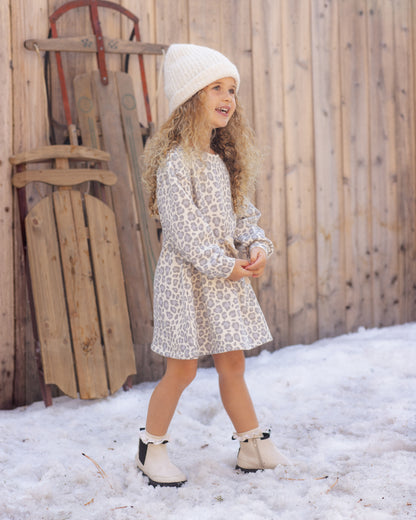 Rylee + Cru Tate Dress - Blue Leopard