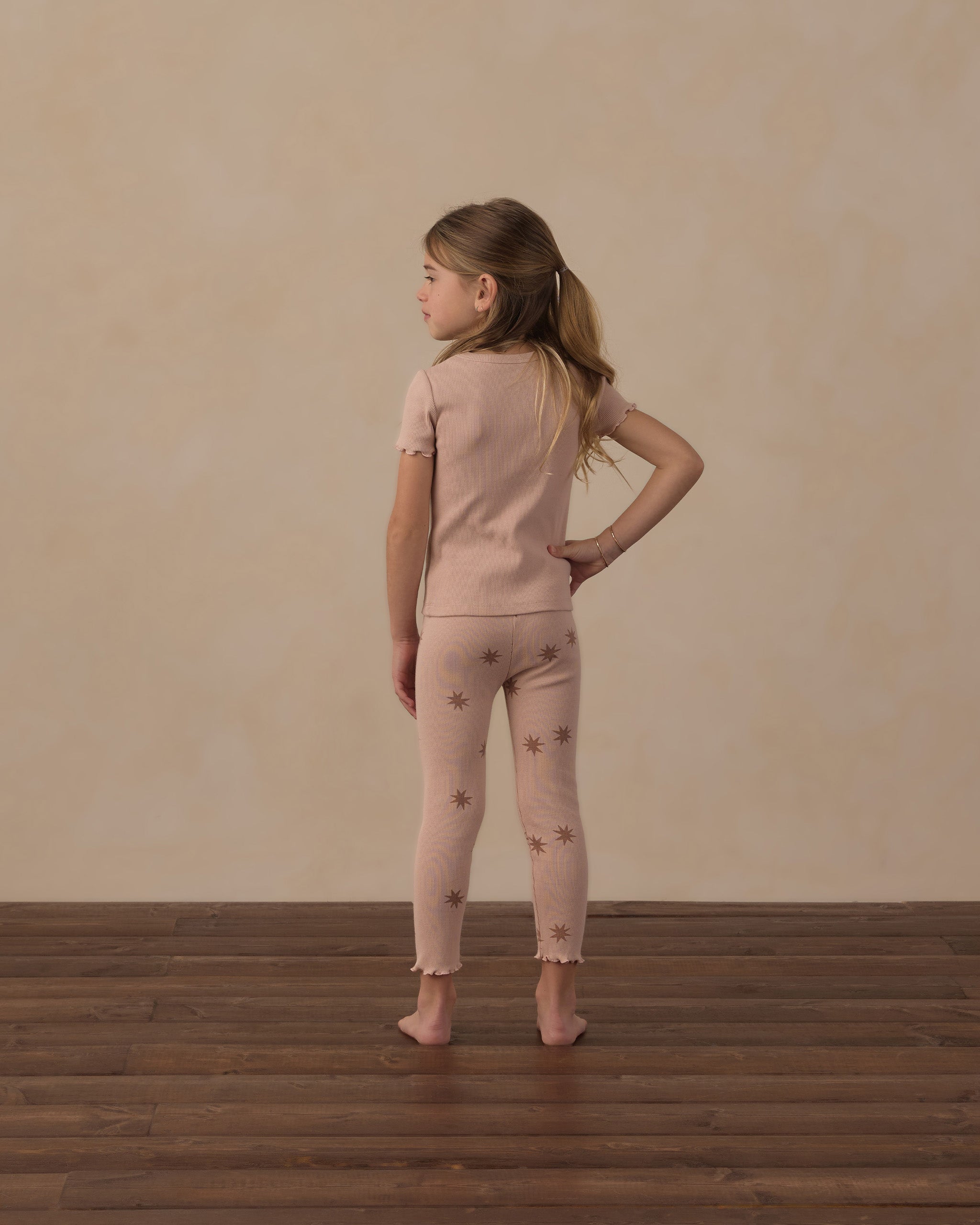Rylee + Cru Play X Play Ribbed Basic Tee - Blush