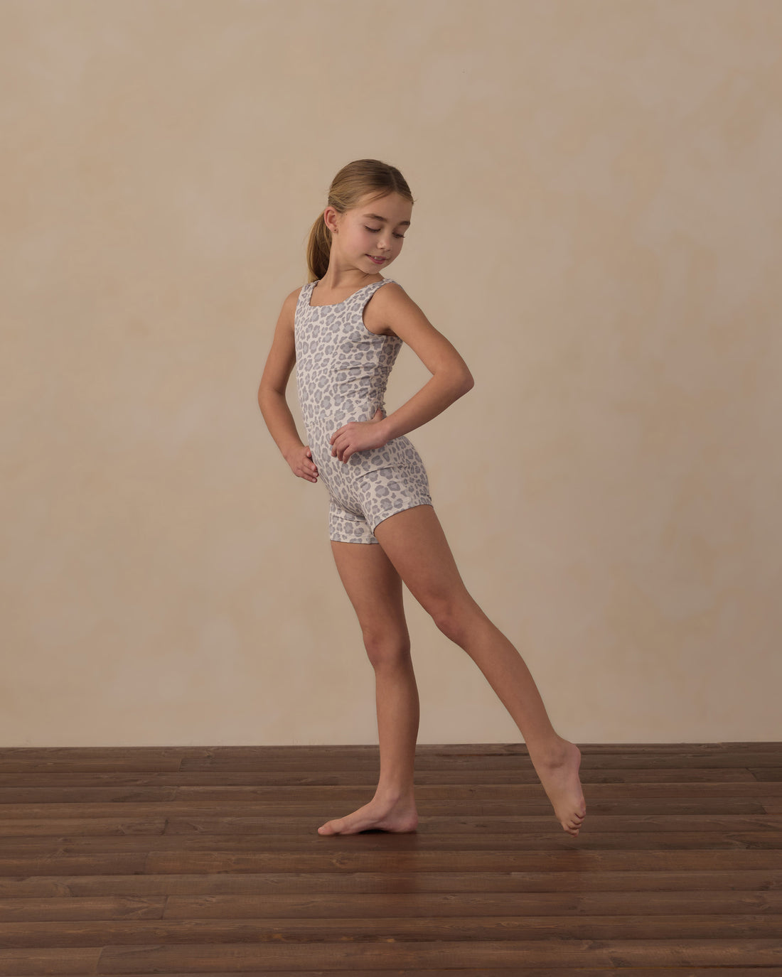 Rylee + Cru Play X Play Malibu Bodysuit - Blue Leopard