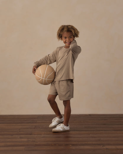Rylee + Cru Play X Play Oceanside Tech Short - Heathered Olive