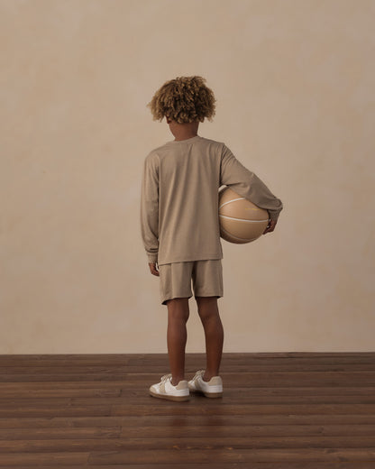 Rylee + Cru Play X Play Oceanside Tech Short - Heathered Olive