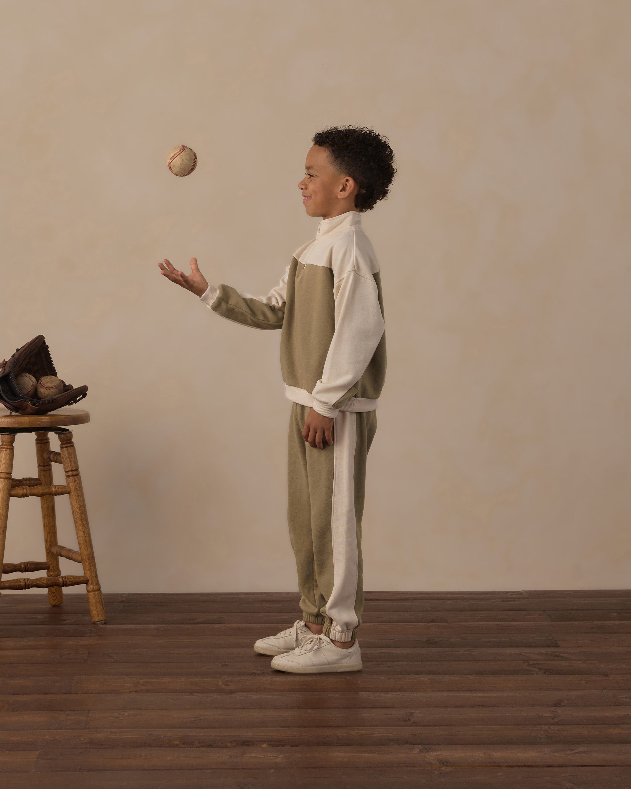Rylee + Cru Play X Play Paneled Sweatpant - Olive