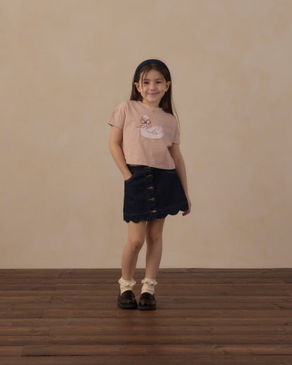 Rylee + Cru Boxy Tee - Swan