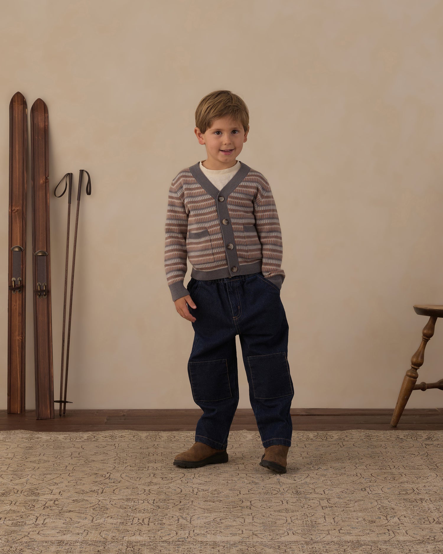 Rylee + Cru Wynn Cardigan - Multi Stripe