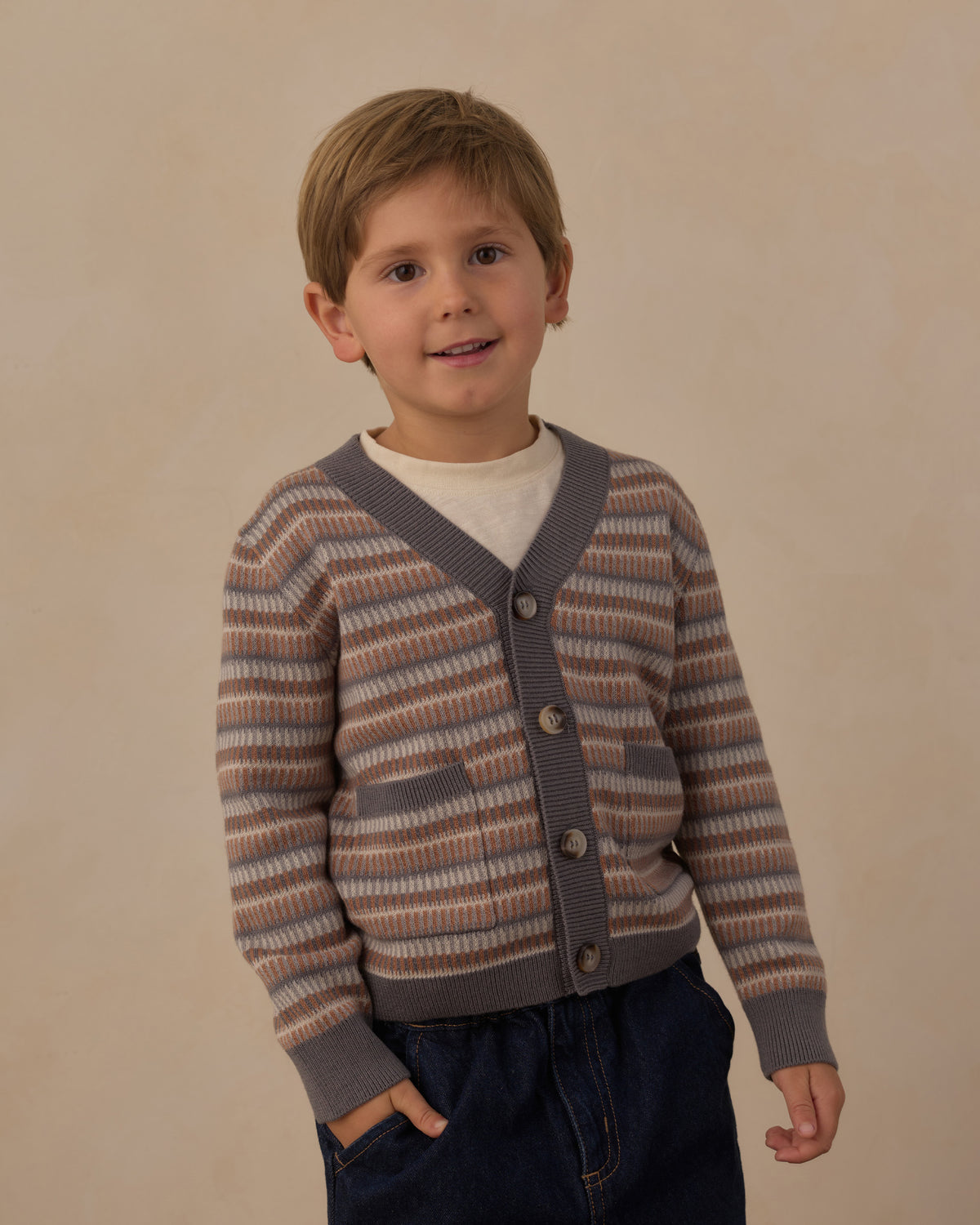 Rylee + Cru Wynn Cardigan - Multi Stripe