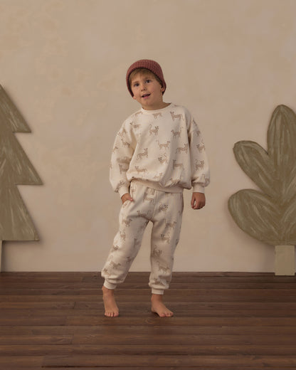 Rylee + Cru Relaxed Sweatshirt - Leopards