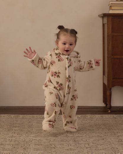 Rylee + Cru Fleece Jumpsuit - Rose Garden