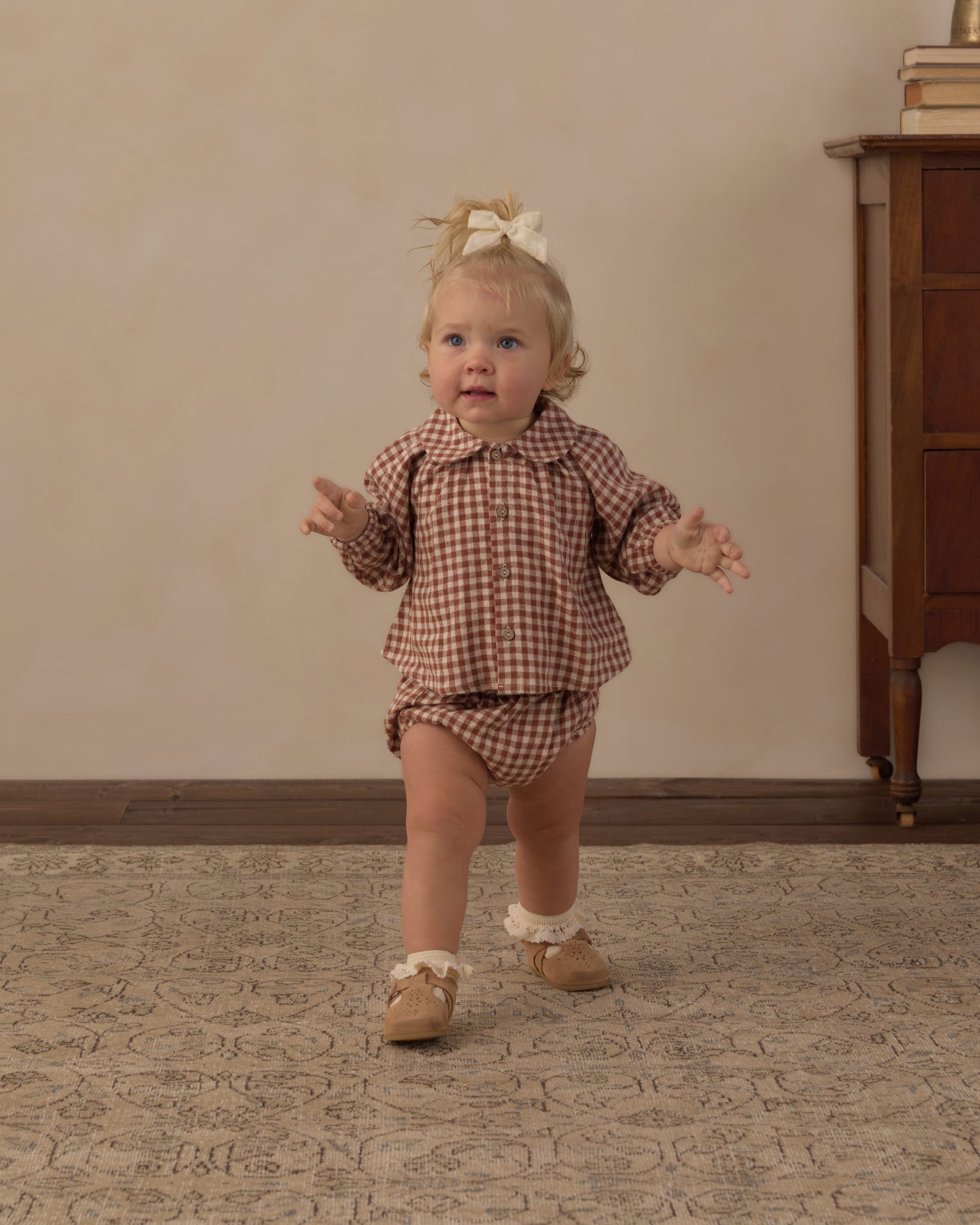 Rylee + Cru Nellie Set - Brick Check