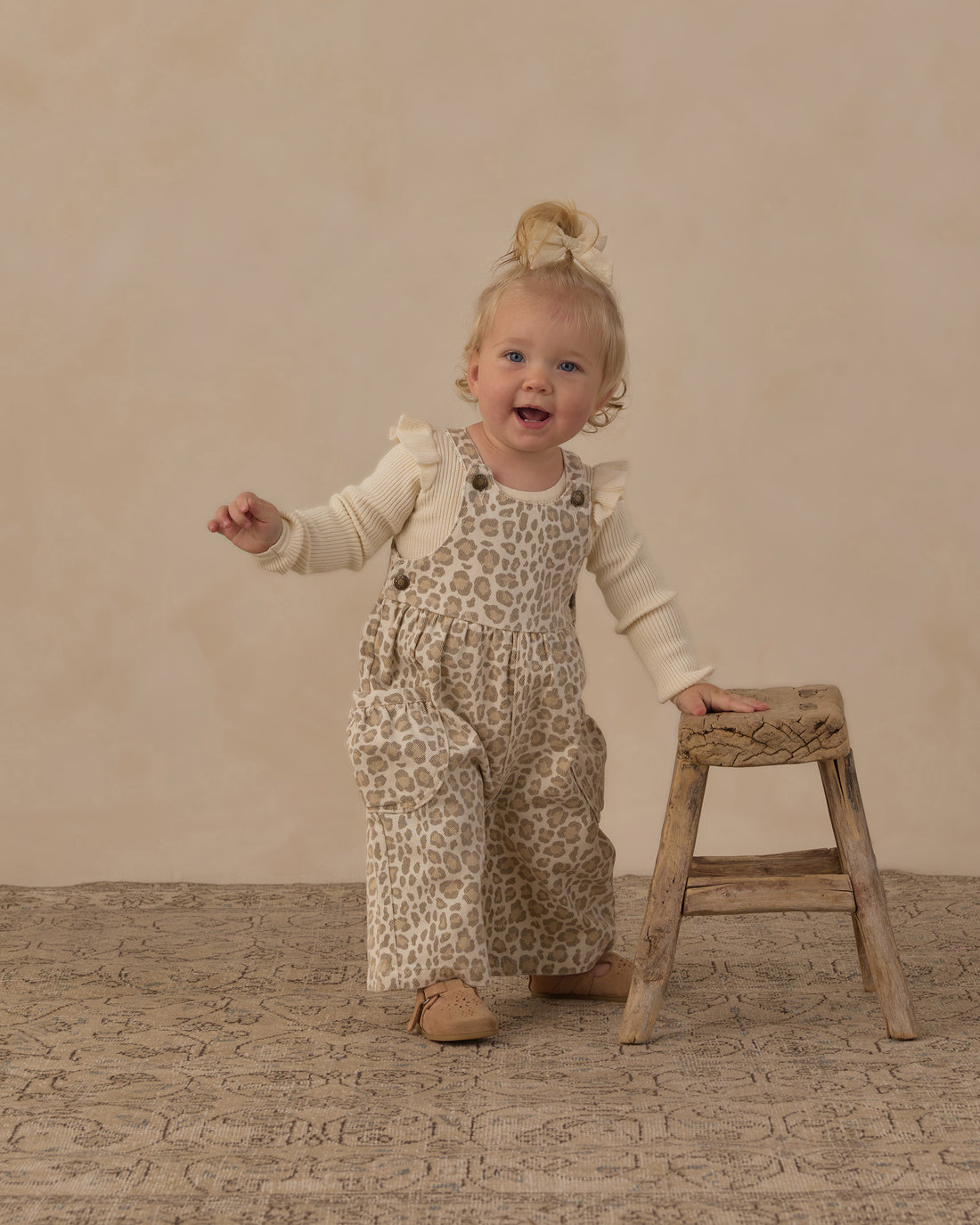 Rylee + Cru Wide Leg Overall - Leopard